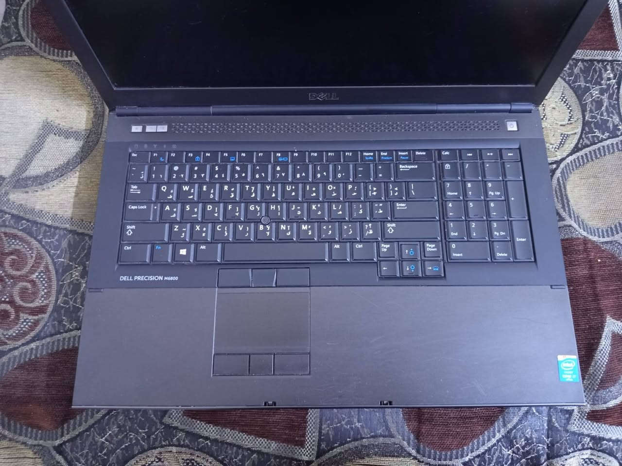 DELL PRECISION M6800
المعالج: Intel Core i5-4300M بسرعة 2.60GHz، 4 أنوية   • الرام: 8GB DDR3  • كارت الشاشة: كارتين شاشة   1. NVIDIA Quadro K3100M بسعة 4GB DDR5 م   2. Intel HD Graphics 4600 مدمج   • التخزين: هاردين   1. SSD 256 GB Casper سريع للنظام والبرامج   2. HDD 512GB للتخزين   • النظام: Windows 10 Pro 64-bit أصلي   • الشاشة: 17.3 بوصة، دقة FHD
ويا UPS نقص بس بطارية 
السعر 200 الف و بي مجال     المكان بغداد الدولعي. 
الرقم : *********** بي واتساب
