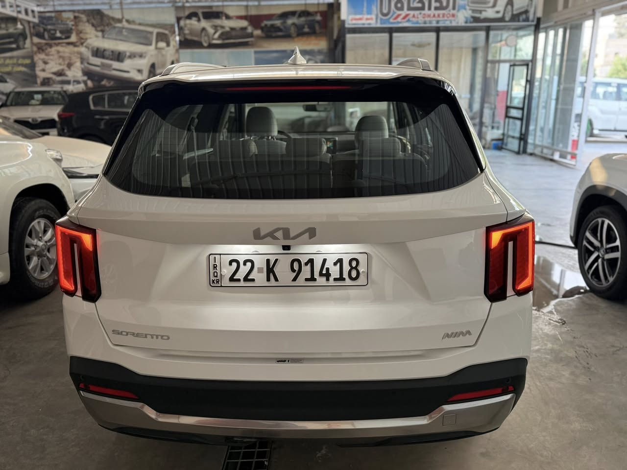 سلام وعليكم كيا سورنتو موديل 2024ضمان شركة نم الدولية ماشية 30الف كفاله عامة فول مواصفات بنروما محرك 6سلندر سبع راكب كراسي كهرباء جنطة كهرباء بصمة ابواب وبصمة تشغيل وتشغيل عن بعد بردات خلفية ويل 19لايت ايل ايدي زنون شاشة متصلة كيل مواس تبريد لمس ستيد بريك كهرباء هواي مواصفات بعد بيه سعر 325$وبيه مجال عنوان السيارة بغداد الكريعات شارع الوقف السني رقم الهاتف ***********
