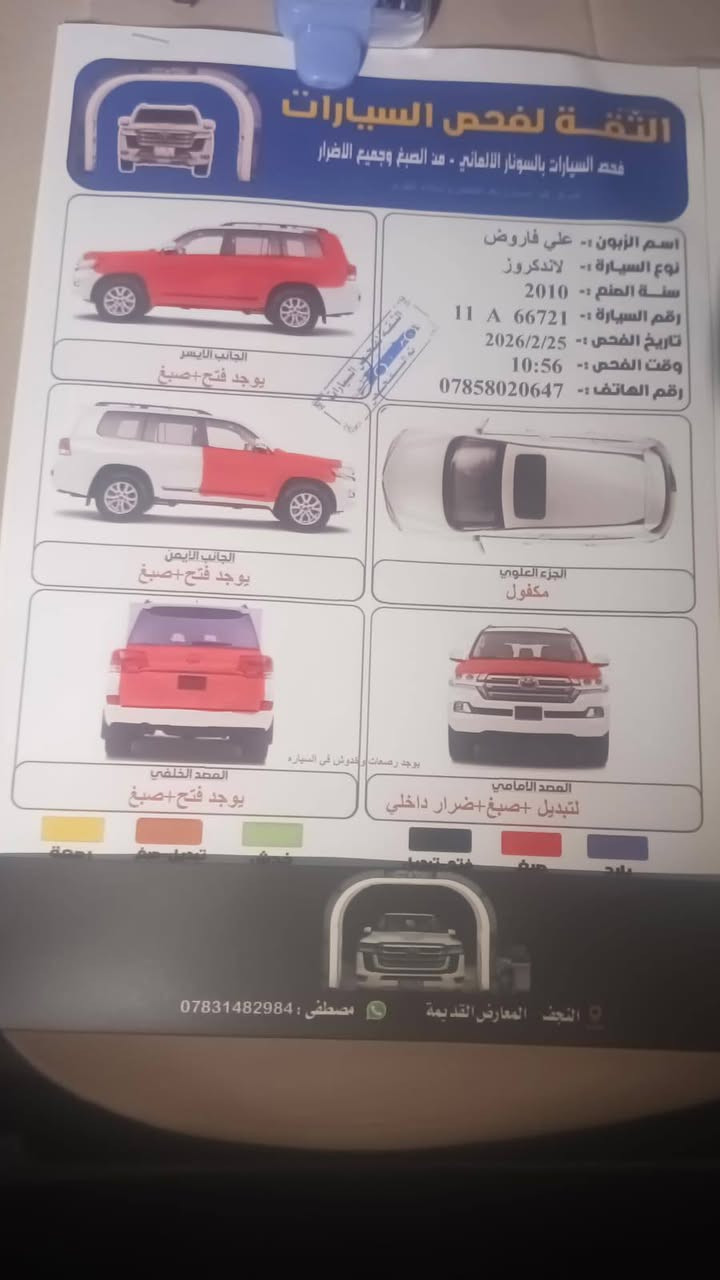 لأنكروا 
مديل 2010
بريم 
سياره فول ما عايزه شي 
سياره بيه حزام له قطعتين 
محرك كير كفاله 
مكينه 6 v
رقم بغداد 
سونار بل منشور 
مكان سياره نجف 
سعر 262 وبيه مجال
***********
