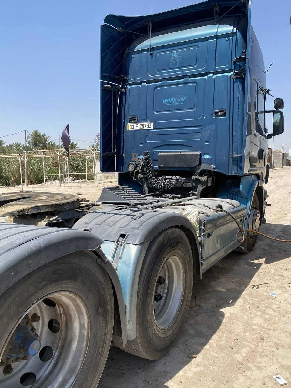 السلام عليكم سكانيه 2002 للبيع رقم بغداد   ب اسمي مسجله صهريج عليها منضومه قلاب مكينه 420 مكفوله لاصرف ولا بخار كير 900 سنكل خلفي مزوج 
***********
