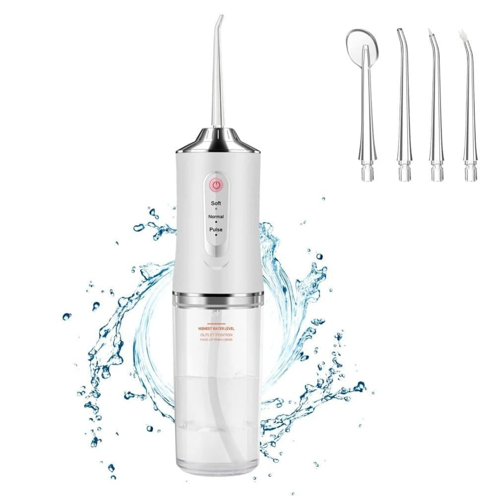 جهاز خيط مائي محمول لتنظيف الأسنان (Portable Oral Irrigator). 
يستخدم ضغط الماء لإزالة بقايا الطعام والبلاك من بين الأسنان وتحت اللثة. 
يحتوي على 3 أوضاع للتنظيف: لطيف (Soft)، عادي (Normal)، ونبضي (Pulse). 
تصميم محمول وخفيف الوزن، مما يجعله مناسبًا للسفر والاستخدام اليومي. 
يساعد في العناية بتقويم الأسنان والتركيبات السنية.


**إذا كنت صاحب هذا الإعلان وتريد حذفه لأي سبب، رجاءا أرسل رسالة إلى الدعم الفني**