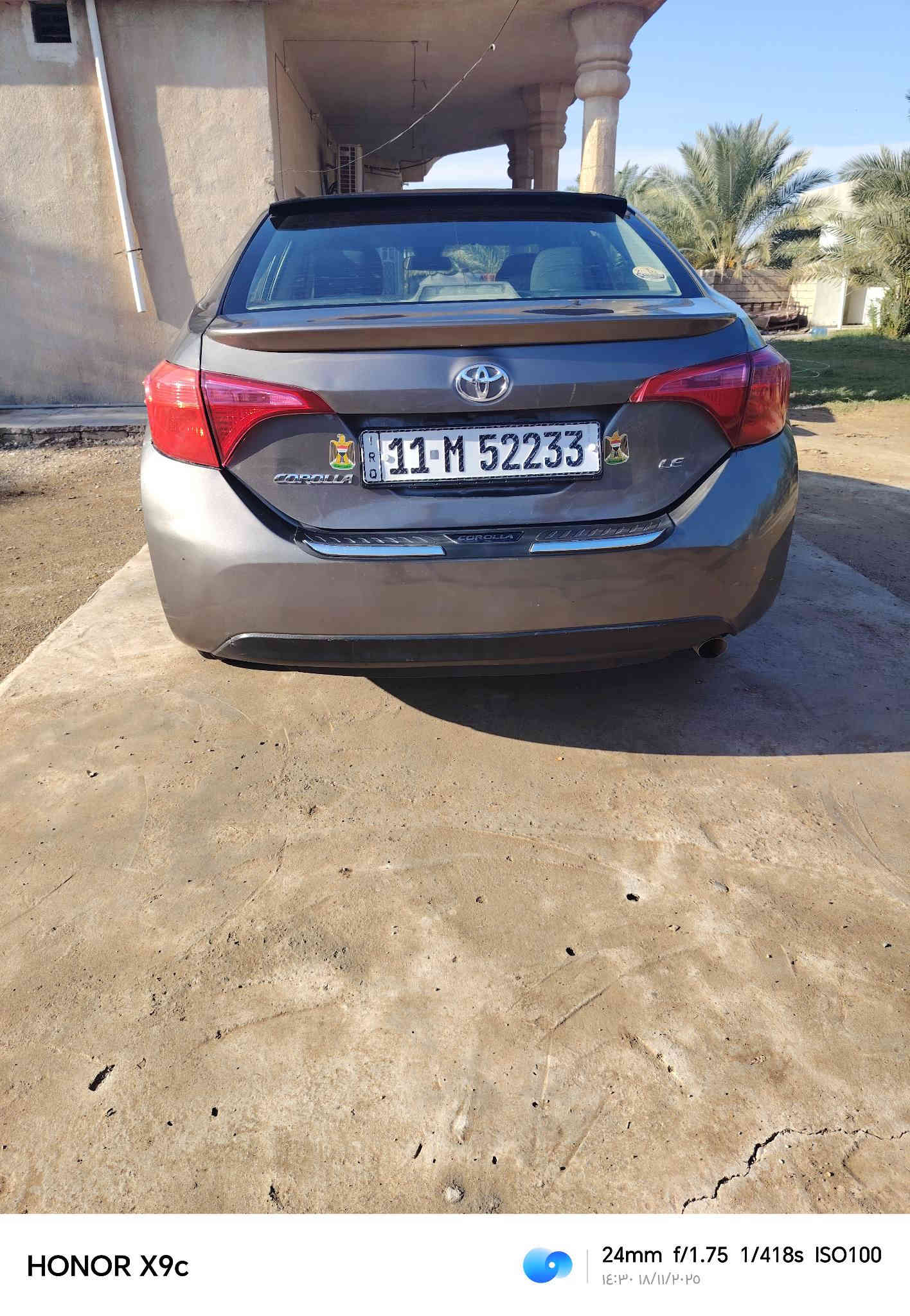 يالله
سلام عليكم كورلا 2019 للبيع محرك 1800 
رقم بغداد الدولي مواصفات LE تحكمات ستيرن تبريد ثلج سونار موضح بل صوره مكان ديالئ ناحيه السلام (قريه صريوات)  سعر 143 بيه مجال للطيبين ( للاستفسار ***********)🤙
