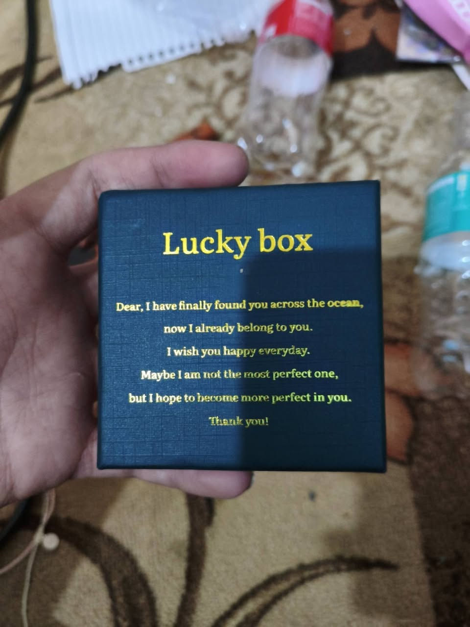 متوفر محبس وحلقه المحبس فضه والحلقه الرجاليه بلاتينيوم مرصع بلالماس عيار 18 سعره الف وميتين دولار بس اني ما اغني السعر مزاد المكان بغداد ابو غريب


**إذا كنت صاحب هذا الإعلان وتريد حذفه لأي سبب، رجاءا أرسل رسالة إلى الدعم الفني**