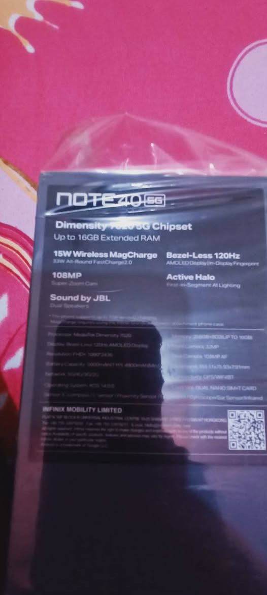 – Infinix Note 40 Pro 5G

جهاز انفنكس نوت 40 برو 5g
ذاكرة داخلية 256GB رام ٨+٨
معالج دايمن ستي ٧٠٢٠بوبجي 60فريم
الجهاز نظيف كلش كامل ملحقات 
السعر خاص 
📍 العنوان: واسط  – كوت
📞 الاتصال: *********** دهل اوران, واسط
