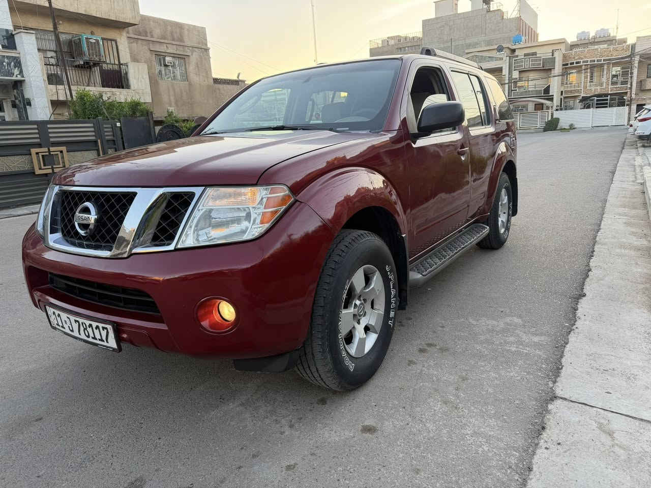 نيسان باثفندر 2008 امريكي سبعه راكب لون ماروني رقم بغداد الجديد باسمي مسويلهة ادامة كاملة صدر تايرات بلكات نوزلات محرك 6 سلندر ماشية 169كم السيارة داخلة كلين للعراق فقط صار بيهة صبغ هنا بابتين والجاملغ كلير طخة خفيفة بدون ايرباك وبدون دواخل والسونر بلمنشور السعر 79 وبيهة مجال مكاني بغداد حي الخضراء او العامرية 
***********
