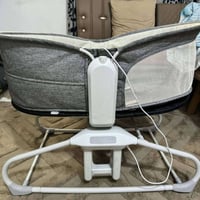 سرير اطفال كهربائي  هزاز مع موسيقى 🎧 يتحول كرسي 🪑 يربط على البلوتوث در...