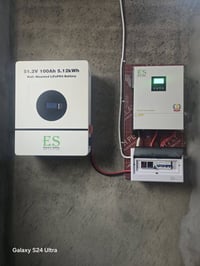 طاقة شمسية • بطاريات ليثيوم ٥ سنوات • ألواح لونجي ٦١٥ واط