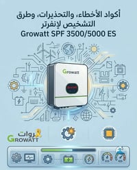 Growatt SPF ٣٥٠٠/٥٠٠٠ • خطأ ٠٤ • تنظيف أقطاب