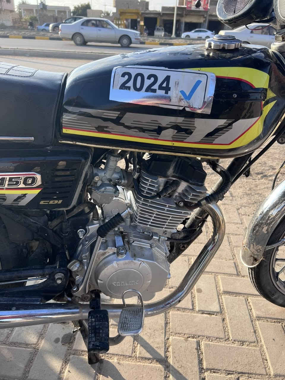 سلام عليكم شباب دراجه فول موصفات محرك ما مفتوح شرط موديل 2024 السعر 600وبي مجال***********المكان بيجي يم جامع الفتاح
