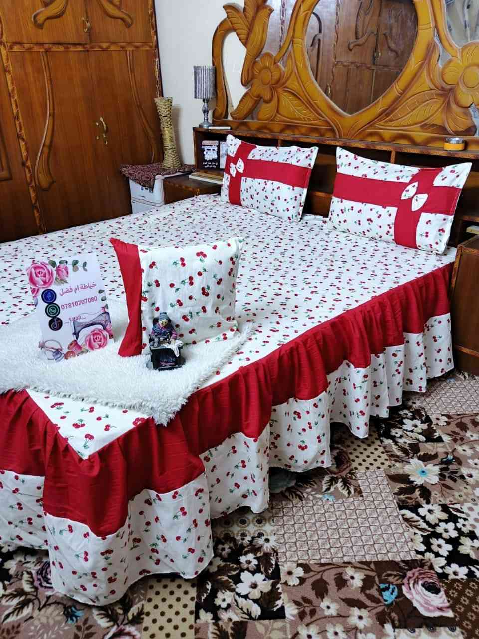 🔥عرض توصيل المجاني🔥
فرشات جربايه قماش همايون قطني درجه اولى 🪡🧵
فرشه +وجوه مخاديد اثنين مع وجه كوشه هديه 💯🧵🪡
حسب الطلب وموديل🪡
💥السعر18الف فقط 💸
تاخذين ثلاث فرشات توصيل مجاني داخل كربلاء فقط 💯
اي استفسار ع واتساب *********** كربلاء, العراق
