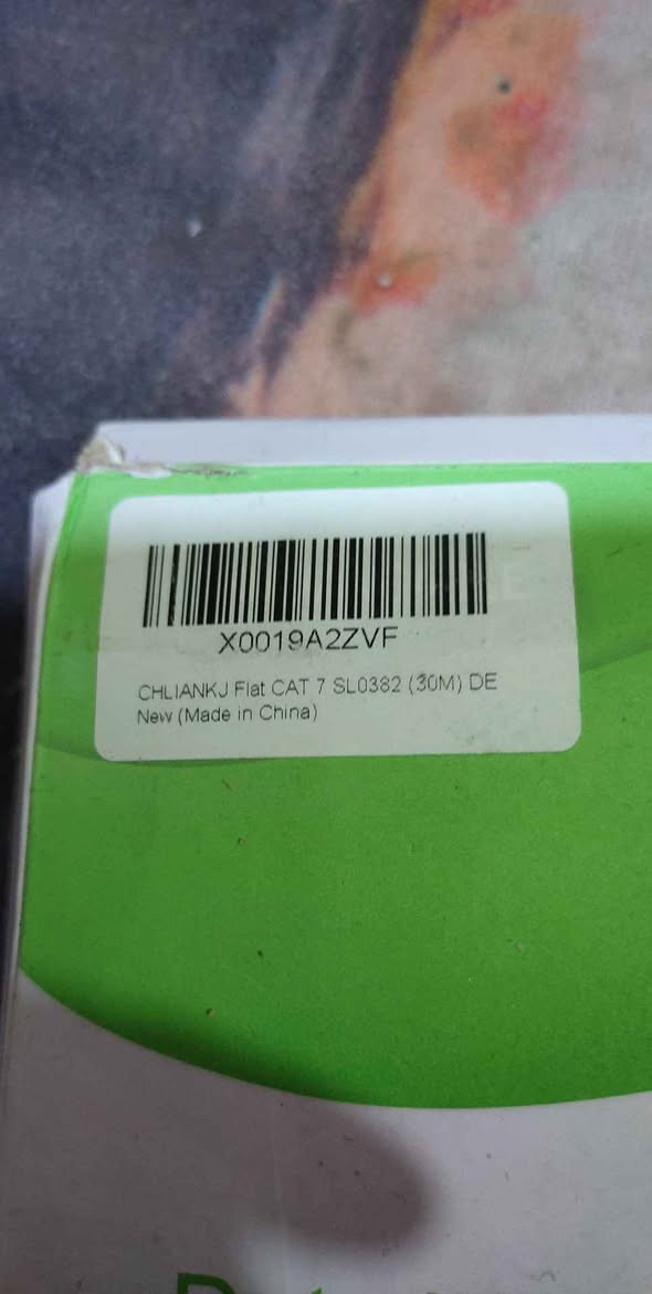 اغراض انترنت
كابل شبكة (High Speed Cable) عالي السرعة، على الأرجح من فئة Cat6 أو أحدث بناءً على سياق الصور المشابهة، ويحمل العلامة التجارية "CHLIANKJ". 
نوع المنتج: كابل شبكة LAN.
العلامة التجارية: CHLIANKJ.
المميزات: مصمم لنقل البيانات بسرعة عالية وموثوقية عالية للشبكات المنزلية والمكتبية.
بطول ٣٠متر
السعر ٢٥ الف البصرة, العراق


**إذا كنت صاحب هذا الإعلان وتريد حذفه لأي سبب، رجاءا أرسل رسالة إلى الدعم الفني**