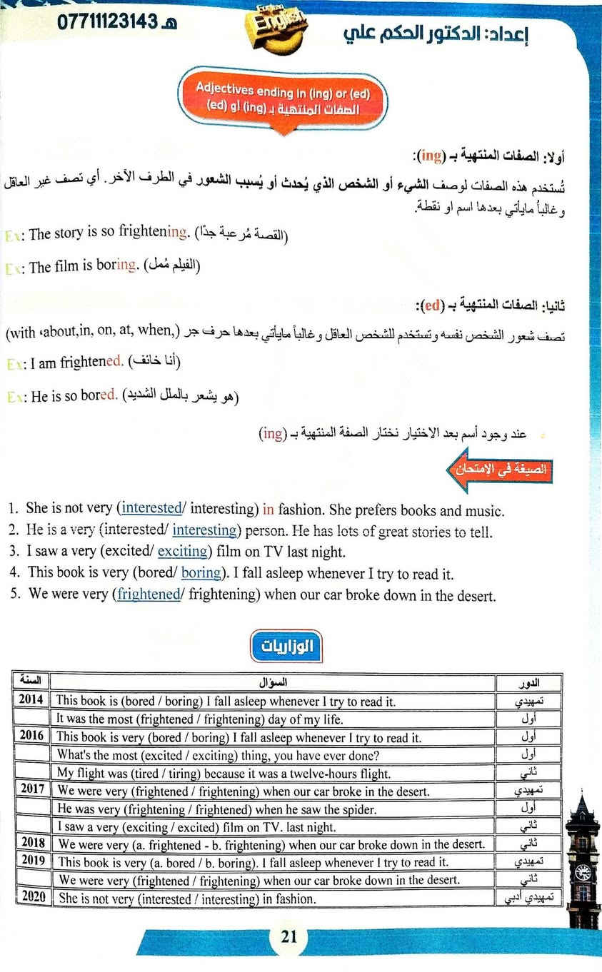 تم اصدار ملازم المنهج الجديد للصف السادس الاعدادي للغة الانكليزية

ملزمة المنهج ؛ شرح وافي للمادة اضافة الى النماذج الوزارية 

ملزمة الادب ؛ شرح للادب مع الحلول الكاملة للتمارين 

ملزمة الوزاريات والواجبات ؛ جميع الامثلة الوزارية وجميع تمارين الكتاب بضمنها القطع والادب

الدكتور الحكم علي 

تدريس كافة المراحل 
وخصوصا المراحل المنتهية

حي السلام السكني
***********
