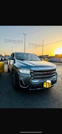 جمسي اكاديا 7راكب  6 سليندر  موديل 2021 فئة SLE  وارد امريكي ضربه موضح...