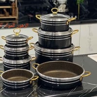 طقم كرانيت • ٦ جدر • ٢ طاوه