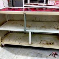 ميز كافتريا او أسواق ب٦٥ المنيوم تسكام للتواصل 07830411435