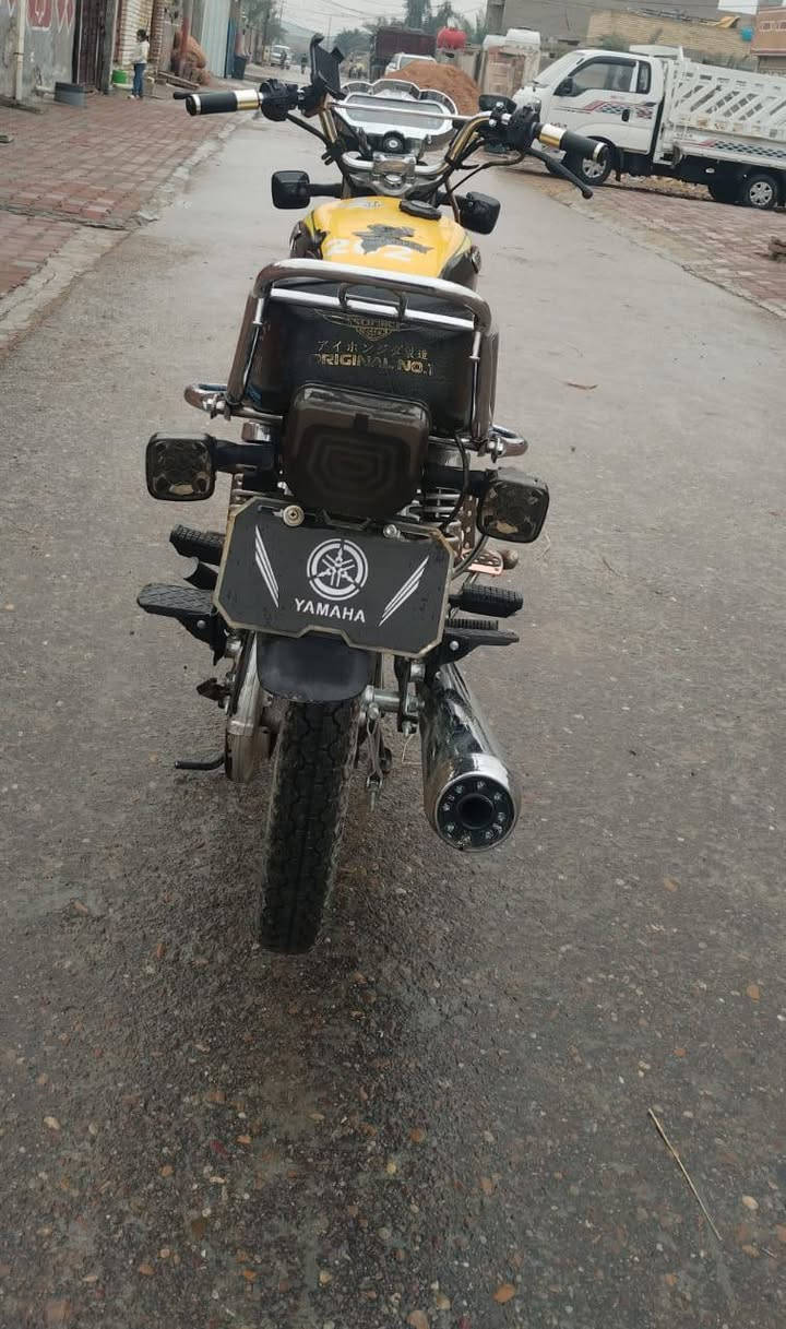 دراجه خير من الله شلعه معدل هندر واحد بكل وقت
تايرات جوبلس جددد 
اشاير كهربأيات كلها كامله 
واوراق موجوده *********** 
ب500 وبيها مجال بسيط
