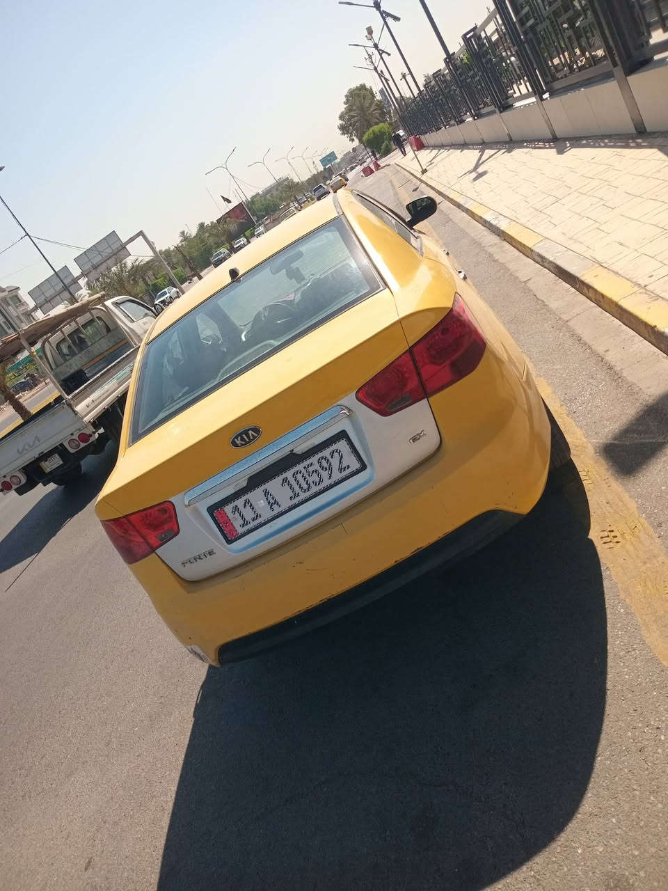 سلام عليكم سياره اللبيع كيه فورتي موديل ١٢ سياره بسمي والرقم قبل شهر بدلته مصفره هيه وغرامه مكان سياره بغداد الشعب وهاذه رقمي *********** سعره ٧٨
