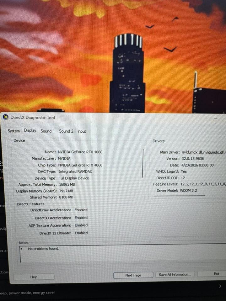 تجميعة للبيع :

* المعالج: Intel Core i5-12400F الجيل 12
* عدد الأنوية / الخيوط: 6 أنوية / 12 خيط معالجة
* التردد: حوالي 2.5GHz
* الرام: 16GB DDR4
* اللوحة الأم: Gigabyte H610M K DDR4
* كرت الشاشة: NVIDIA GeForce RTX 4060 8GB
* الذاكرة الرسومية:
    * VRAM: ‏7957MB
    * Shared Memory: ‏8108MB
* نظام التشغيل: Windows 11 Pro 64-bit
* إصدار DirectX: DirectX 12 Ultimaك

    شاشة جديدة
Msi 27
2k
مع ماوس وكيبوردات اثنين

1،400،000
مكان كربلاء 

***********
