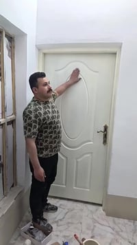 تم تحديث الابواب من الصاج الى صبغ حراري شاهد المقطع كامل  عمل بوفيات /...