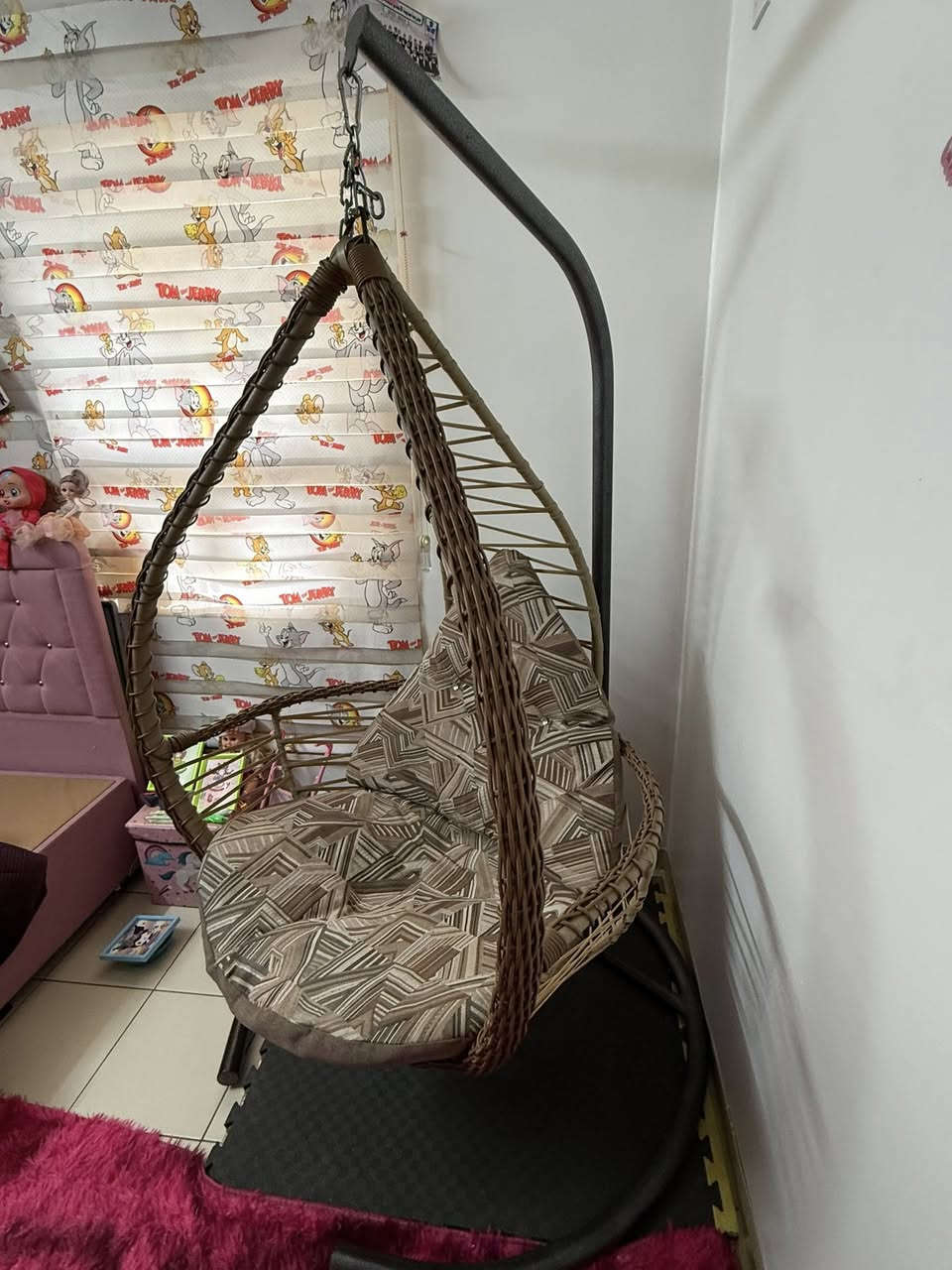 السلام عليكم
مرجوحة اكبر حجم تتحمل وزن 160 كغم ماخذها من شركة العالمية للاثاث صناعة درجة اولى قاعدة المرجوحة كبيرة يعني ثابتة جدا جدا
للبيع فقط 
السعر 140 الف وبيها مجال بسيط جدا 
رقمي ***********
