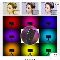 اضاءة تصوير RGB • شحن ١٠ ساعات • مع ملحقات وستاند