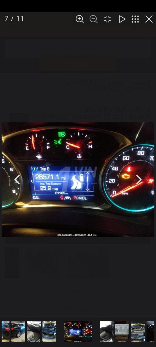 شفروليت اكوينوكس 2021 LT (AWD) - نظافة تامة وإدامة أصلية جاهزة
​نوع السيارة: Chevrolet Equinox 2021 LT AWD
​المحرك: 1.5L Turbo
​العداد: 160,000 كم
​الحالة الميكانيكية: ممتازة جداً. السيارة خضعت لتصفية شاملة مؤخراً: (تخم تايرات جديد، تخم دسكات وبلكات جديد، منظومة تبريد جديدة مع ماء راديتر جديد). السيارة لا تستخدم إلا زيت Amsoil الأصلي وبنزين محسن بانتظام.
​الحادث: الضربة أمامية جانبية خفيفة (مرفقة صور الحادث الأمريكي مع الصور للشفافية)، شواصي وبدن داخلي سليم ومكفول 100%.
​الرقم: شمالي أربيل (تحويل أو وكالة مضمونة).
​الشاصي: 2GNAXUEV2M6121614
​السعر: 125 ورقة وبيه مجال بسيط للشراي
​📍 الكوت / واسط
📞 للهاتف: ***********
