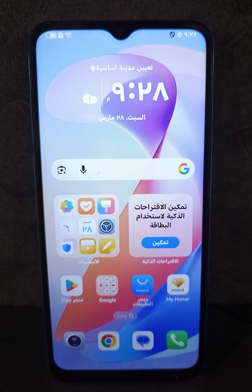 السلام عليكم للبيع جهاز هونر x6a ذاكره 128 بطاريه 5200 جهاز نضيف كلش نضافه 100/100 مابي كل خلل السعر 75 للاستفسار ***********
