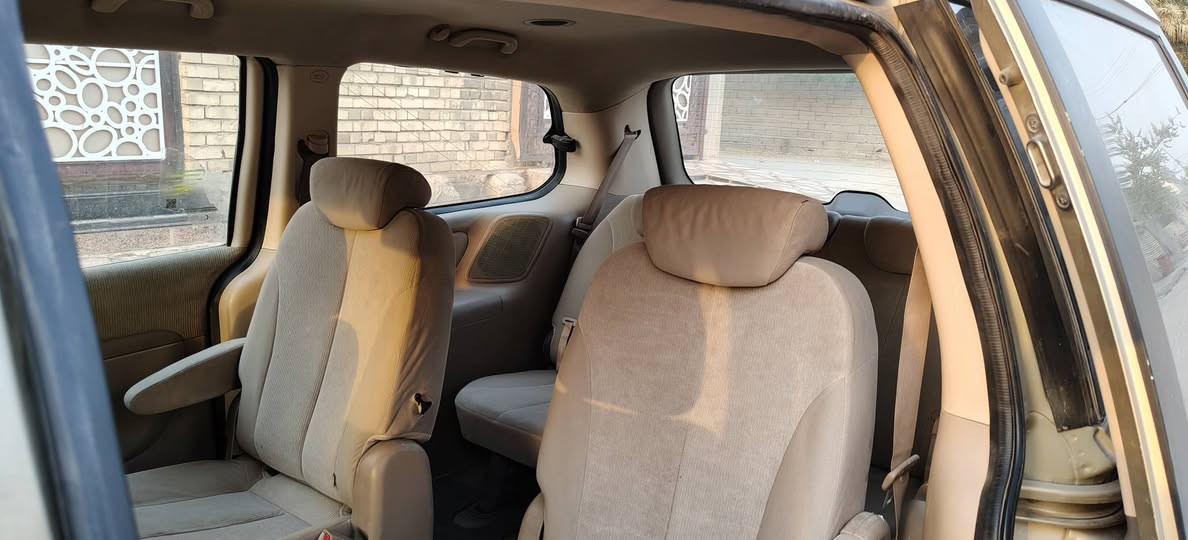 السلام عليكم
كيا سيدونا2009 رقم بغداد بأسمي  محرك وكير وحدادية جديدة تبريد أمامي وخلفي  خير من الله كهربائياتها كلها شغالة السيارة حادثها صفحه ليسرى مبددله جاملغ خلفي وامامي ومصبوغة عام السعر80 وبيها مجال قليل للاستفسار اتصل ***********. غير متواجد ع الفيس
