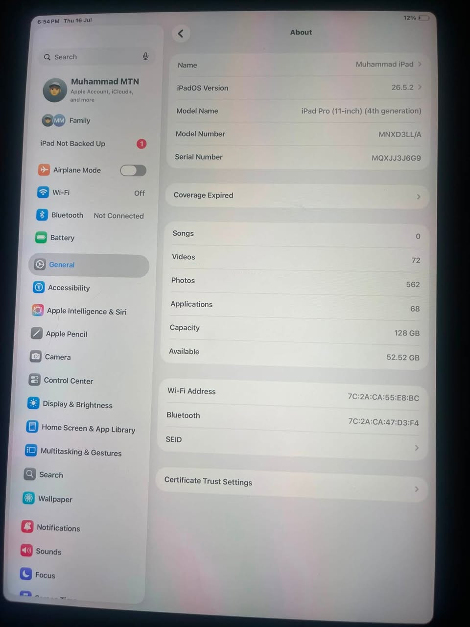 Ipad pro M2 
Battery 80%
470$ وبي مجال بسيط
*********** واتس فقط
