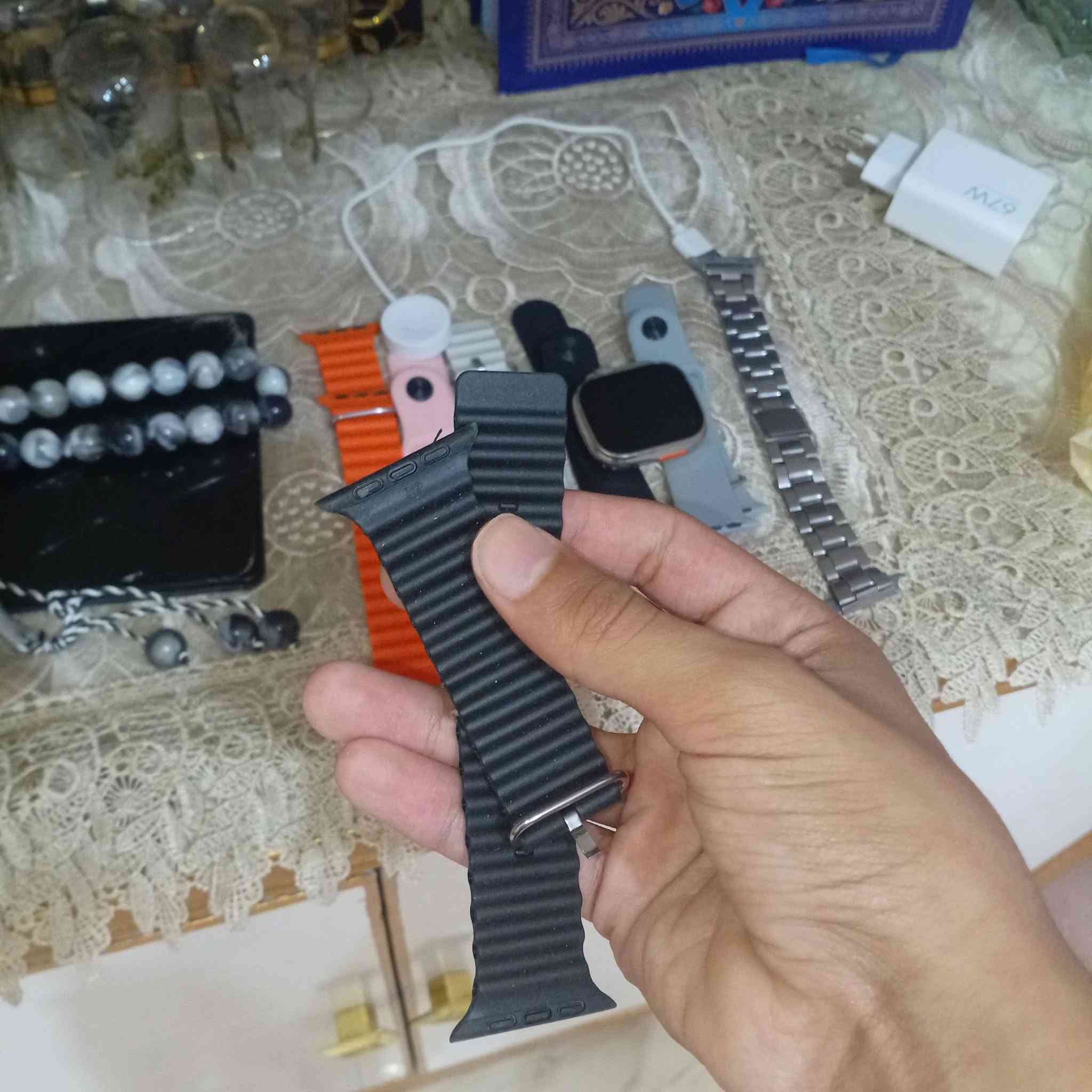 ساعة ذكية للبيع ما مستعمله جديدة انطيني سعر واذا عجبني ابيع للتفاصيل *********** (السماوة)
