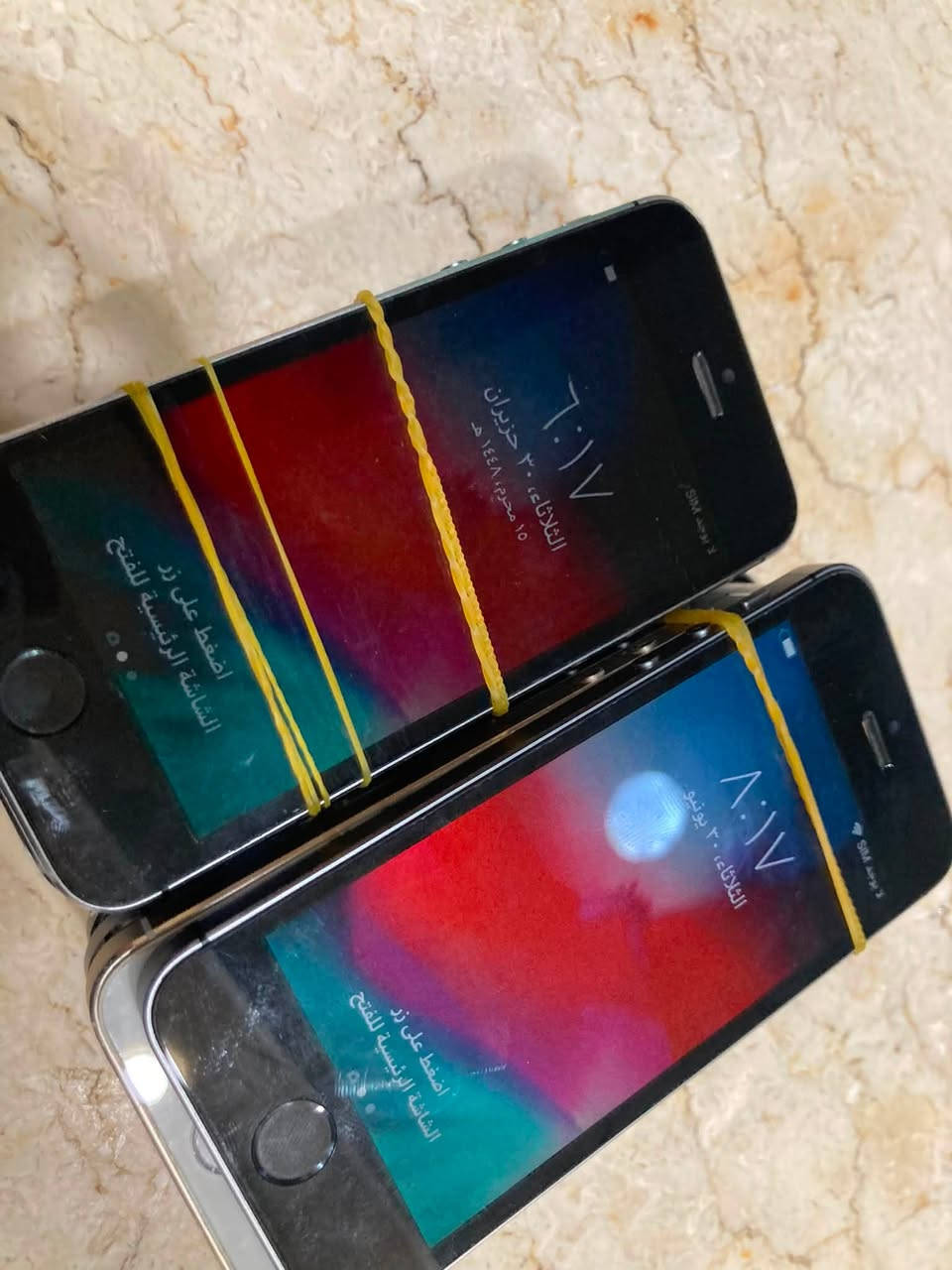 ايفونات
ايفون 4 شغال واي فاي سيم كارت عدد 2

ايفون 5s عدد 10شغال فقط واي فاي قافل شبكه اتصال نظافه عاليه شغال بصمه ذاكره 16 القطعه ب 60 الف 

ايفون 7 شغال واي فاي سيم كارت مع كارتونه ذاكره 128 كامرات فقط واكفه السعر 85

ايفون 7 قافل ايكلود يباع شاشه بطاريه قطع غيار 45

ايبودات نظيفه جدا القطعه 35

ايفون 5se شغال واي فاي صرف بالشحن السعر45

ايفون 6s شغال واي فاي فقط يصرف شحن السعر 45

ايفون SE الجيل الثاني قطعتين ابيض بي ضربه شغال واي فاي سيم كارت 150

ايفون SE الجيل الثاني اسود شغال واي فاي فقط قافل شبكه نظيف جدا السعر 140

ايفون 8 شغال واي فاي سيم كارت لمس يخربط شوي 70الف

ايبودات شغالات جيل اول ثاني ثالث قطعه 15 الف

ايبود نظيف جدا حيل اول ثاني ثالث القطعه 35 الف 

للحجز خاص او واتساب ***********

يوجد توصيل
