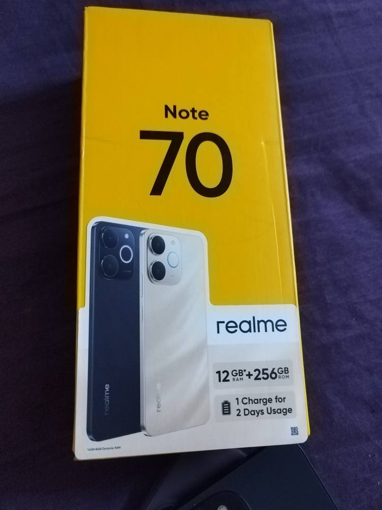 ريلمي نوت 70 5G ذاكره 256 عشوائيه 12 بطاريه 6000 مقاوم للماء والغبار 100 بل 100 استخدم اسبوع فقط جهاز جديد ملحقات كامله الاصليه بيع او مراوس الشراي يجي خاص بغداد البلديات *********** واتساب فقط بغداد, العراق
