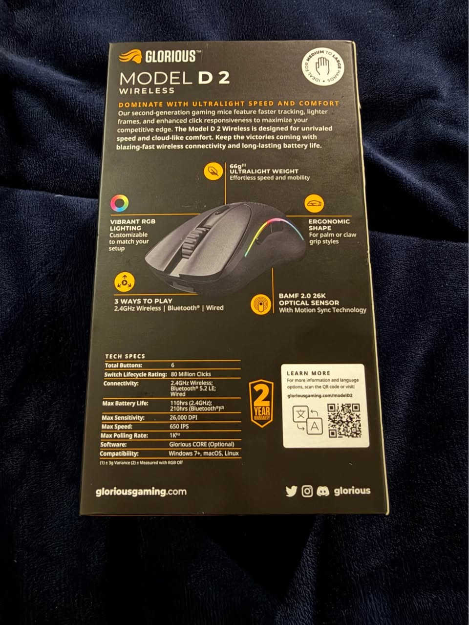 Glorious Model d2 Wireless

جديد كبس

يوجد توصيل

110,000 الف دهوك, العراق


**إذا كنت صاحب هذا الإعلان وتريد حذفه لأي سبب، رجاءا أرسل رسالة إلى الدعم الفني**