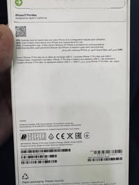 ايفون ١٧ برو ماكس شرق اوسط جديد نو اكتف ٢٥٦ للبيع مكاني بغداد 07753114...