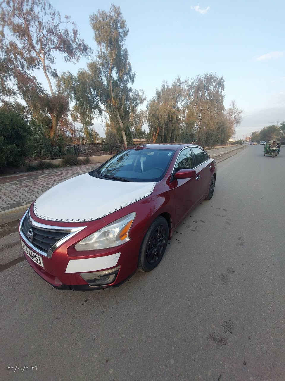 سلام عليكم شباب نيسان التيما موديل 2016 وارد امريكي والسونار مرفق مع المنشور بيها صبغ ربع البنيد والباقي مكفولة كفالة عامة شرط سيارة جديدة بمعنى كلمة كير مكينة كهربائات حدادة صدر تبريد تخم تاير كولة جاهز السعر ب 112 وبيها مجال بسيط جدا العنوان ديالى بعقوبة مقابل نادي الفروسية معرض لاتكال المركزي زورونا وبخدمتكم 
*********** 
*********** 
اتصل وبل خدمة
