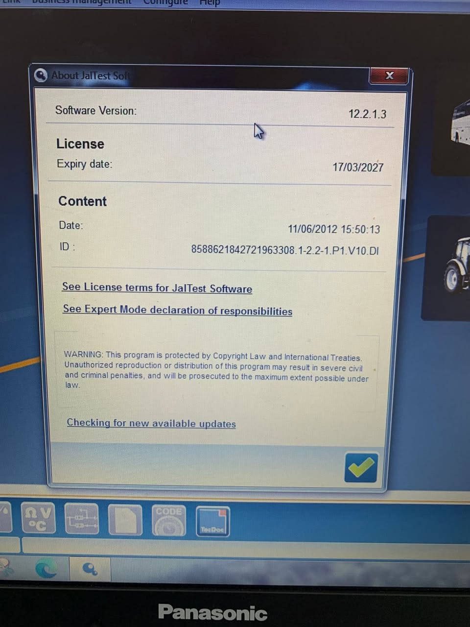 السلام عليكم جهاز جلتيست صيني مع حاسبة بناسونيك. مدرعه CF-52 للبيع مع كل ملحقاته 💻 ***********
