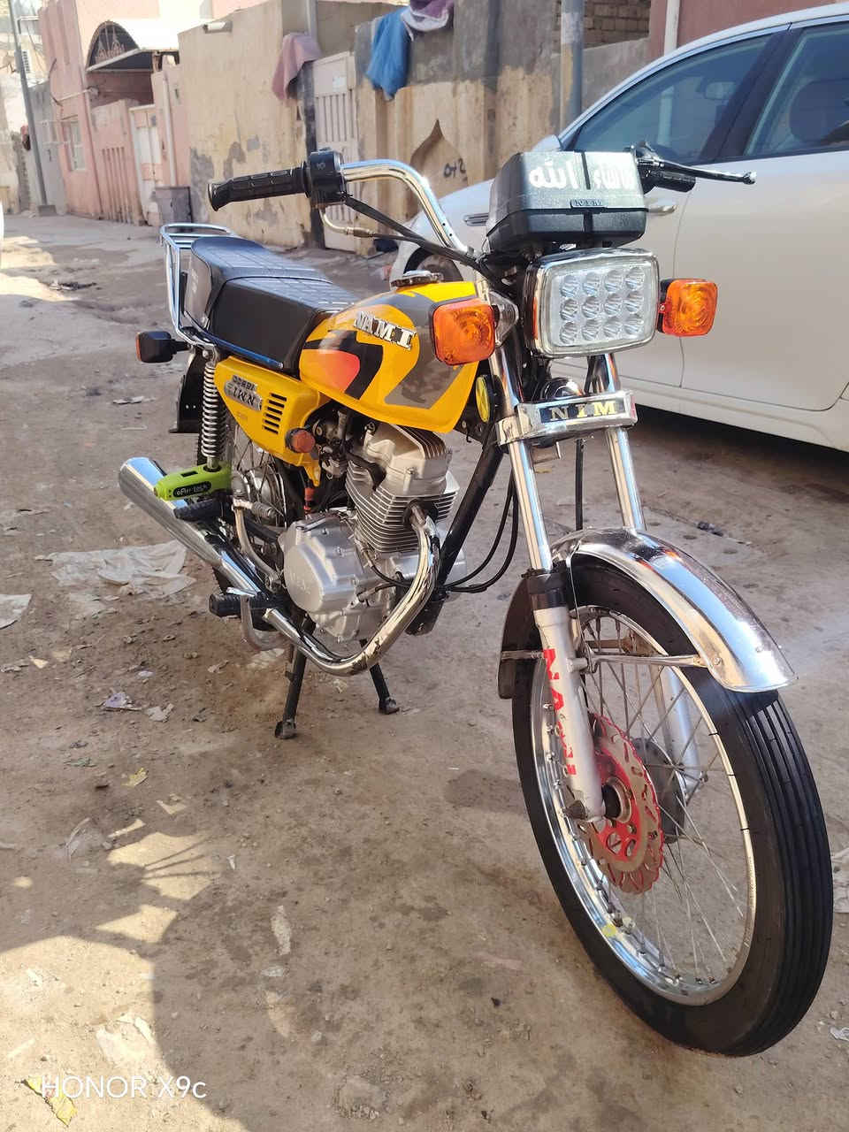 دراجه للبيع نامه امتياز موديل 2023 أوراق اصولي دراجه خير من الله شلعه ومعدل فولل النضافه شوفت عينك المكان الديوانيه حي رمضان السعر خاص رقم ***********
