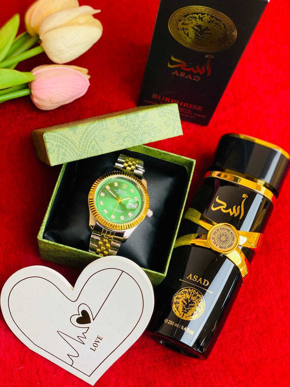 "🎀🔔 هدايا راس السنة الميلادية 🎁🎁

🎁بوكس ساعة من ماركة رولكس أنيقة ومريحة وراقية من افضل الماركات العالمية 🎁

عطر أسد 🔥🔥👑عطر  من لطافة أفضل عطر  👌🖤👑 يعتبر عطر اسد رائعة من روائع لطافة بديل ل sauvage elexir dior بل افضل منه من حيث الاداء والثبات والفوحان .عطر مميز للغاية ياتيكم في تصميم راقي ومميز 🎁

😘 مع كارت العبارة حسب طلب ك/ج

سعر البوكس 25 الف


**إذا كنت صاحب هذا الإعلان وتريد حذفه لأي سبب، رجاءا أرسل رسالة إلى الدعم الفني**