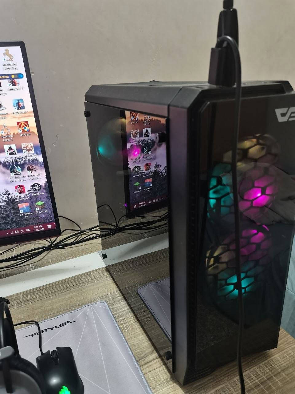 السلام عليكم هاي حاسبة للبيع نظيفة و استخدام قليل
GPU: Gtx 1650 asus  
Cpu: ryzen 5 2600
Ram: 16gb (2×8gb)
B450 DS3H motherboard
ssd 128GB
hhd 1000gb

سبب البيع عدم التفرغ مكاني النجف حي ميسان

350 وبيها مجال بسيط


**إذا كنت صاحب هذا الإعلان وتريد حذفه لأي سبب، رجاءا أرسل رسالة إلى الدعم الفني**