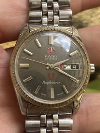 رادو "الحصان الارجواني " دزاين الرولكس  أوتوماتيك  مينا اسمنتي مميزة  ...