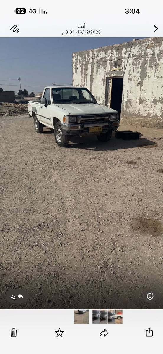 بيكم موديل93محرك توني شاده بلكارتون كير شرط تخم تاير حداديه توني مسويهه  المالك ما ندله ابيع هل موجود بيه سنويه منتهيه المكان السماوه السعر 30وبيه شويه مجال للاستفسار ***********
