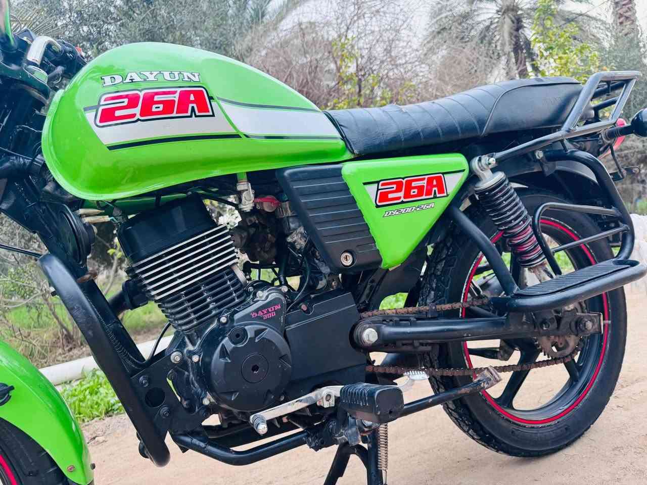 سلام عليكم
دايون نفخ تفاحي مديل 22 أوراق اصولي وصل معرض محرك 200 كتابة حمرة مكان كربلاء البراهمية دراجة حلوة وكاملة من كل عيب سعر ١٤٥٠ وبي مجال

***********
