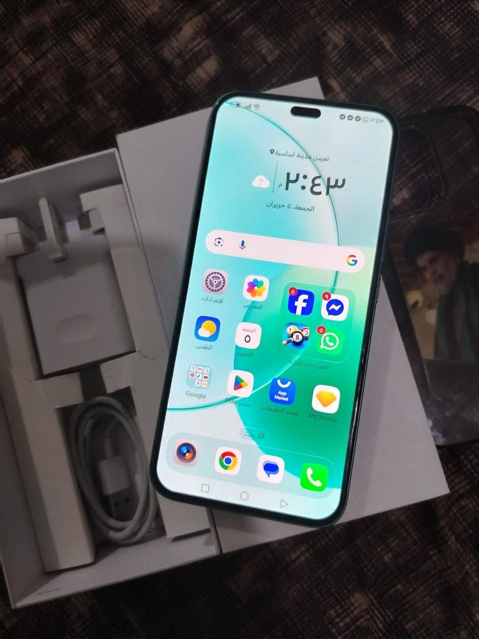 هونر 400 لايت 5G

... جهاز شرط الفحص مكفول

ذاكره 256 رام 16

كاميره 108

شاشه اوملد بصمه بالشاشه

معالج 7025 دايمن ستي الترااا

بطاريه 5230

شاحنه 35 واط

كامل


**إذا كنت صاحب هذا الإعلان وتريد حذفه لأي سبب، رجاءا أرسل رسالة إلى الدعم الفني**