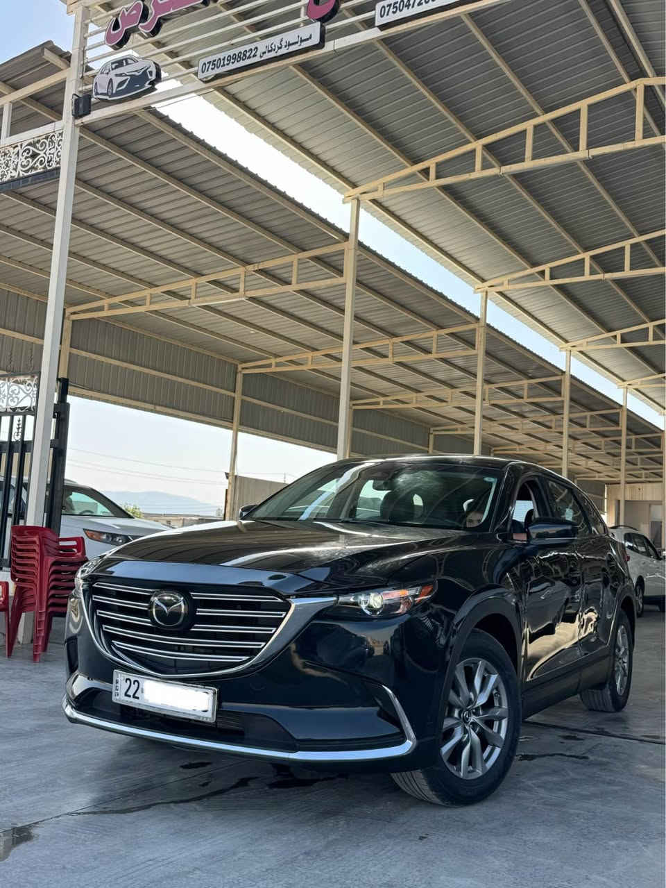 مازدا cx9 موديل 2022 AWD
7 راكب  4x4
مكينه 2500 توربو 4 سلندر
رقم سنوية جديد 2030
فول مواصفات عدا بانوراما
گير مكينه تبريد شرط
5 قطع صبغ+سقف
بيع صبغ عام 
سعر 138 ورقة و مجال
عنوان قضاء بردرش/دهوك
تلفون واتساب 
*********** اكر, نينوى
