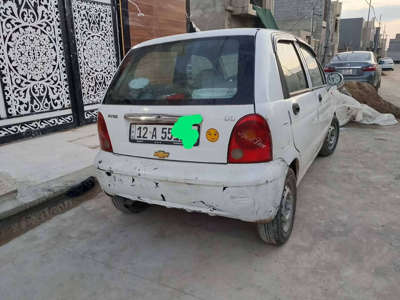 كوكو ابيض موديل 12 رقم نينوى انكليزي وآني الشرعي كوبون موجود كير شرط محرك صرف ونفخ السيارة كدام العين السعر18 رقم الهاتف *********** حي الفلاح
