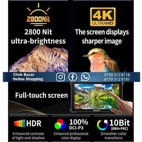 تەنها یەک دانە بەردەستە 🏓
مۆنیتەری سەرکامێرا کوالێتی بەرز  
بەکارنەهاتوە 
Desview R7III 7" Ultra-High Bright 1080p Touchscreen Monitor with 4K60 HDMI I/O
🚗گەیاندنمان هەیە بۆ هەموو پارێزگاکان
📥بۆ داواکردن نامە بنێرن یان پەیوەندی بکەن
   0770 3128181
   0750 3128118
  viber & whatsapp
-------
https://linktr.ee/clickbazar24
