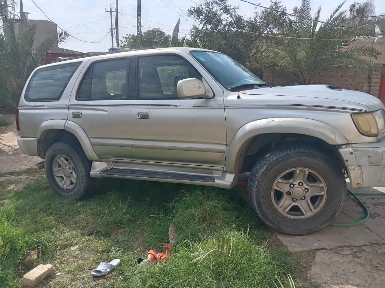 سلام عليكم
سياره تيوتا رنر فورويل موديل 2000
سياره مكفوله من الضربه التبديل
رقم بصره دولي تحويل مباشر
السعر 70 وبيه مجال
رقم الهاتف /***********     الرقم الهاتف 2/***********
