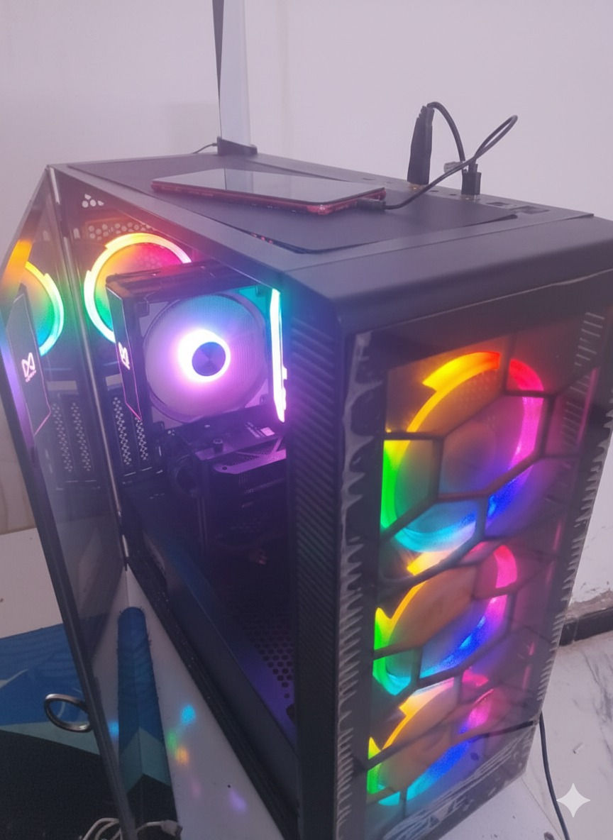 💻🔥 عرض متكامل للبيع – حاسبة + إكسسوارات
حاسبة قوية ونظيفة، استخدام شخصي، كلشي وياها وجاهز 👌
🔹 المعالج: i5 الجيل الخامس
🔹 الرام: 32GB (2×16) DDR3
🔹 كرت الشاشة: RTX 4060
🔹 الهارد: 1TB
🔹 الباور: 700W
🔹 الشاشة: 27 إنج
🔹 الكيس: RGB
🔹 الإكسسوارات:
ميز 120 سم
UPS GETX 2500VA أونلاين
ماوس باد طول متر
كيبورد + ماوس + سماعة Redragon أصلية
جميع كراتين القطع موجودة
✅ مناسب للألعاب الحديثة، المونتاج، والتصميم
✅ شغال 100% وبدون أي مشاكل
سعر مليون و400 بيها مجال بسيط 
مكاني بغداد *********** الحاسبة بالحقيقة احلى من صور
