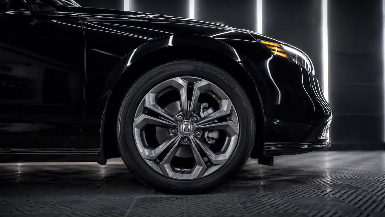 🚘 للبيع فقط | هوندا أكورد EX-L هايبرد موديل 2024
اللون: أسود

الوارد: أمريكي

رقم: بغداد  (هزة جديدة2026)

عداد الكيلومترات : 34,000 كم

مكاني بغداد

✅سيارة نظيفة جدًا، استخدام شخصي، بحالة ممتازة من الداخل والخارج، اقتصادية جدًا في استهلاك الوقود، سيارة جاهزة بالكامل.

▪️المواصفات

🔹 محرك هايبرد اقتصادي بقوة 204 حصان

🔹 ناقل حركة إلكتروني e-CVT

🔹 فتحة سقف كهربائية (Sunroof)

🔹 مقاعد جلد 

🔹 المقاعد الأمامية كهربائية بالكامل

🔹 ذاكرة لحفظ وضعية مقعد السائق (Memory Seat) لعدد مستخدمين (2)

🔹 خاصية دعم الفقرات القطنية (Lumbar Support) لمقعد السائق كهربائيًا

🔹 فتحات تكييف للمقاعد الخلفية

🔹 شاشة معلومات وترفيه قياس 12.3 إنج

🔹 Apple CarPlay لاسلكي (Wireless)

🔹 Android Auto
🔹 شاشة عدادات رقمية تفاعلية بالكامل

🔹 تشغيل السيارة بالبصمة (Smart Entry & Push Start)

🔹 تشغيل السيارة عن بُعد (Remote Engine Start)

🔹 كاميرا خلفية متعددة الزوايا

🔹 حساسات اصطفاف أمامية وخلفية (Parking Sensors)

🔹 نظام مراقبة النقطة العمياء (Blind Spot Monitoring)

🔹 نظام التنبيه عند مرور المركبات أثناء الرجوع للخلف (Rear Cross Traffic Alert)

🔹 مثبت سرعة راداري متكيف (Adaptive Cruise Control)

🔹 نظام المحافظة على المسار (Lane Keeping Assist)

🔹 نظام التحذير من مغادرة المسار (Lane Departure Warning)

🔹 نظام الكبح التلقائي لتجنب الاصطدام (Collision Mitigation Braking System)

🔹 نظام التخفيف من مغادرة الطريق (Road Departure Mitigation)

🔹 نظام قراءة إشارات المرور (Traffic Sign Recognition)

🔹 إضاءة LED بالكامل مع نظام الإضاءة العالية التلقائية (Auto High Beam)

🔹 ويل ألمنيوم اصلي قياس 17 إنج 

▪️معلومات السيارة

🔸 رقم الشاصي (VIN):

1HGCY2F69RA047517

تگدر تشوف صور الحادث

https://bid.cars/en/lot/0-42926833/2024-Honda-Accord-1HGCY2F69RA047517

🔍 تقرير الفحص (السونار) : 

* تبديل و صبغ غطاء المحرك (البنيد) بقطعة اصلية فافون وليست حديد.

* تبديل وصبغ الچاملغ الأمامي الايسر

* تصليح PDR بسيط بالچاملغ الخلفي الايسر مع تكحيل( بسبب ضربةبسيطة هنا ببغداد.

* تعديل بارد سحب بذراع اللغد الايسر

* بقية الهيكل بحالة جيدة والسيارة جاهزة تماما.

📞 للسعر والاستفسار على الرقم وللجادين بالشراء فقط 

***********
