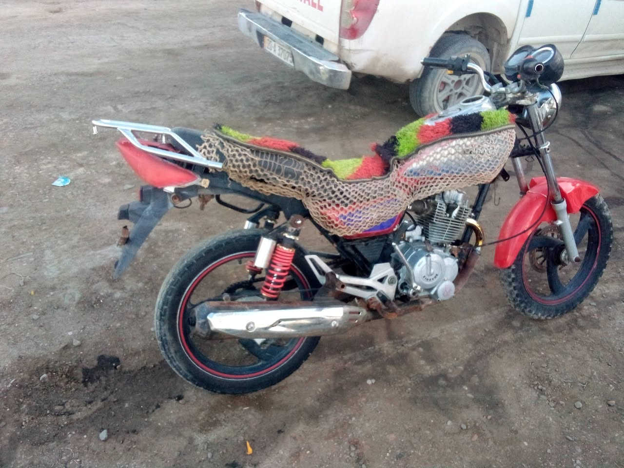 دراجة للبيع دايوان 17 محركها ام الطير 20
ب250 وبيها مجال 
مكاني ديالى تقاطع القدس 
خاص مفتوح


**إذا كنت صاحب هذا الإعلان وتريد حذفه لأي سبب، رجاءا أرسل رسالة إلى الدعم الفني**